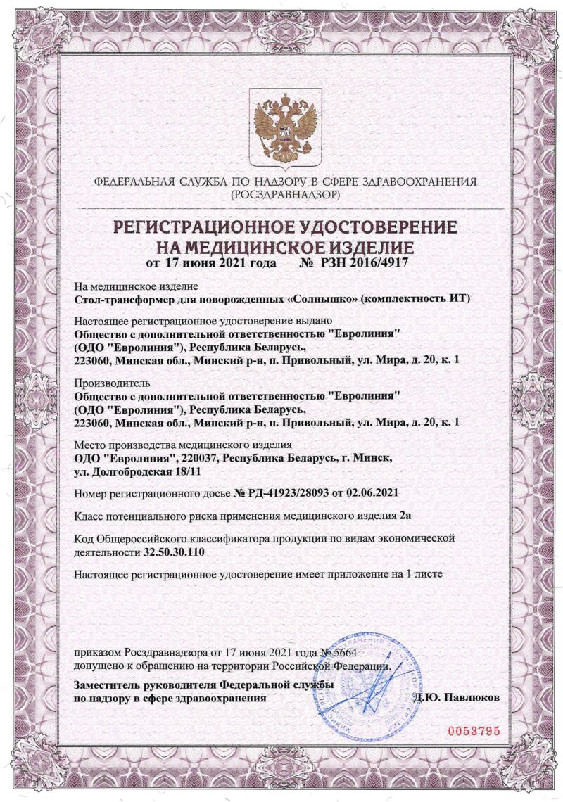 Регистрация медицинских изделий - Получение регистрационного удостоверения